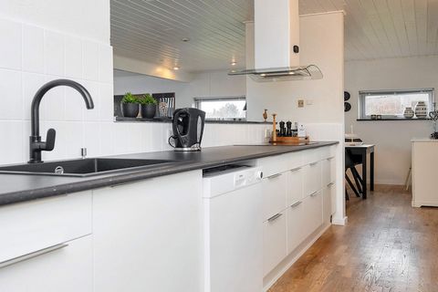 Well-located holiday cottage with swimming pool, whirlpool and sauna in a scenic area at the end of a closed road. The pool room also included the whirlpool and sauna which you can enjoy after an active day. There are 3 bedrooms and open concept kitc...