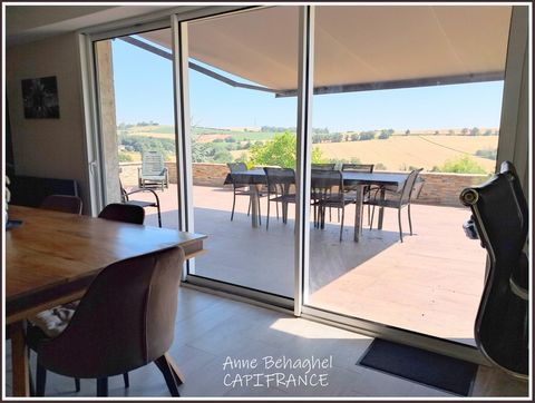 Maison plain-pied 6 pièces,à la campagne, vue panoramique, garage PERGAIN TAILLAC (32)-Terrain 3260m2