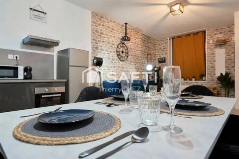 Barbieux, Maison de rapport soignée pour Airbnb ou colocation étudiante - Pièce de vie - 4 chambres meublées avec salle d'eau