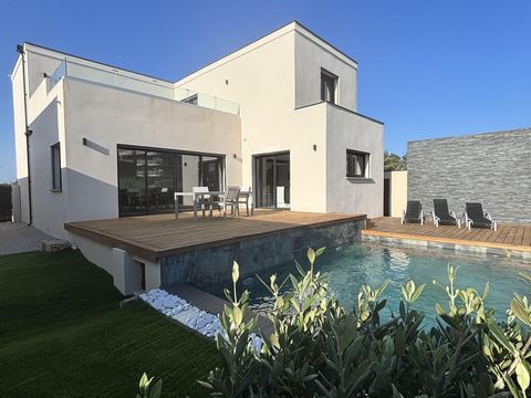 Maison d'architecte moderne avec Piscine à Sérignan, 500m de la Mer