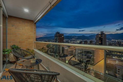 This fully furnished apartment has a balcony and a beautiful view of the city as well as being close to Carulla Palmas in addition the building has several common areas such as nursery, swimming pool, sauna, Turkish, gym, BBQ, trails, sports court. F...