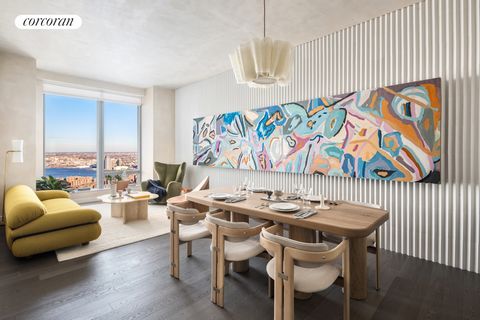 ONE MANHATTAN SQUARE OFFERS ONE OF THE LAST 20-YEAR TAX ABATEMENTS AVAILABLE IN NEW YORK CITY Residence 76E is a 1,400 square foot three bedroom, two bathroom with an open gourmet kitchen and breakfast bar. This spacious North East corner residence o...