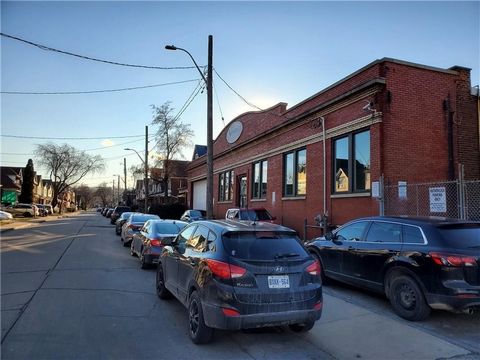 Very Well Maintained, Freestanding Commercial Building With Beautiful Character In Amazing Location 1/2 A Block From Barton St. Perfect for Entrepreneaurs in Tech or Creative Industries. Existing Warehouse Has Exposed Brick, Original Hardwood Floor A...