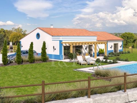 Farm with 4-bedroom villa for sale in Santarém, new, inserted in a property with 21 600m2, located about an hour from Lisbon. Developed on a single ground floor, the rural style villa is composed of a large entrance hall, living room with living and ...