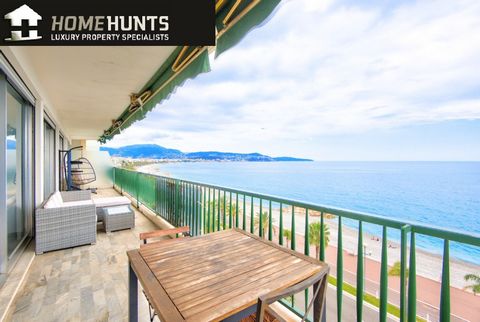 NICE - PROMENADE DES ANGLAIS : Superb 153 m2 waterfront apartment on the 6th and penultimate floor. Benefiting from 4 large windows opening onto a 30 m2 terrace with panoramic sea views. Inside, an entrance hall, a 46.42 m2 living room, an independen...