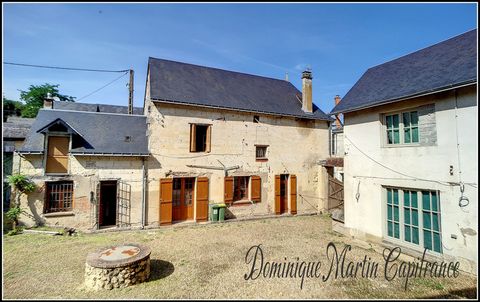 Dpt Sarthe (72), à vendre LA CHARTRE SUR LE LOIR maison P7 de 153,63 m² - Terrain de 1 165,00 m²-grange- garage- cave- cour- jardin