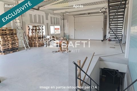 A proximité d'Evian, local artisanal et appartement