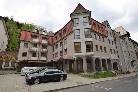 This pet-friendly apartment, located near the ski area, has 1 bedroom and hosts 4 guests . It has access to free WiFi, a storage unit and a lift. The Ski bus is available 50 m away. You can go and explore the city of Jachymov and find multiple shops ...
