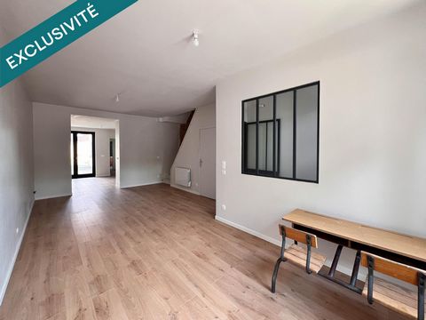 Superbe maison de 100m² entièrement rénovée - 3 chambres, bureau, extérieur et cave.