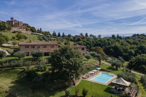 Villa I Due Casali, tucked up on a hill dominating the broad surrounding Umbria greenery, is located a few steps away from Preggio, an 11 th century village. The recent renovation kept the original structural characteristics intact, turning it into a...