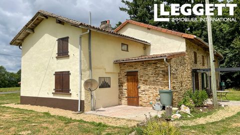 A15121 - This renovated stone house offering 135m2 of living surface is located on a small backroad near the town of Champsac and enjoys beautiful open views overlooking hills and forest. On the bottom floor we find a living area of 30 m2 with dining...