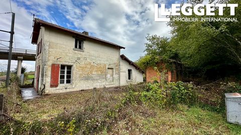 A24561JR16 - A full restoration project at a very attractive price. Located next to a low speed trainline mainly used for freight traffic. About halfway between Montyboyer and Montmoreau. Information about risks to which this property is exposed is a...