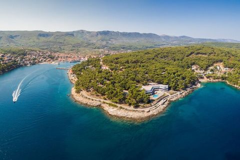 Directly by the sea, in the middle of a shady pine forest. The resort consists of a main building with reception and 24 two-storey pavilions on a gentle slope, spread over the entire complex close to the beach. The luxury apartments (type A-C) are fu...