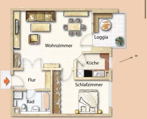 Välkommen till din urbana tillflyktsort i hjärtat av Langenhagen! Denna charmiga lägenhet med 2 sovrum erbjuder inte bara ett utmärkt läge, utan också en välkomnande atmosfär och en genomtänkt layout. Med en generös yta på ca 59 m² presenterar sig va...