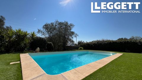 A31451CRR83 - Au Luc en Provence, villa lumineuse et ensoleillée de 102 m² avec trois chambres, un bureau, une salle d'eau, wc et des pièces à vivre spacieuses. La propriété dispose de 1282 m² de jardin clos et aménagé, d'une piscine, d'une cuisine d...