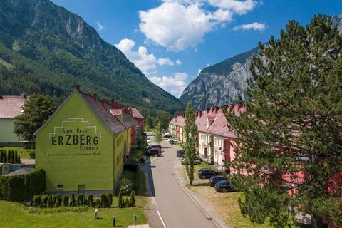 Welkom bij uw ideale toevluchtsoord in het Erzberg Alpin Resort! Dit ruime appartement van 98 m², ontworpen voor maximaal 10 gasten, biedt een sereen uitzicht op de tuin. Stap naar buiten op een van de twee privébalkons om te genieten van de frisse l...