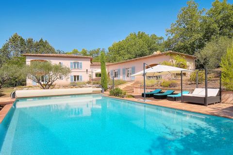 Nestled on a beautiful piece of landscaped grounds of over 8000 m2, this elegant villa with swimming pool, built in the 2000 offerings total peace and quiet in an enchanting Provencal environment. Offering approximately 270m2 of internal living space...