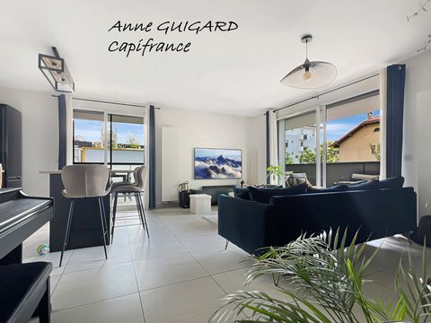 ANNECY LE VIEUX (74) Secteur Grand Carrefour, Beau 3 pièces 66m² de 2021, terrasse 30m², sud, parking privatif