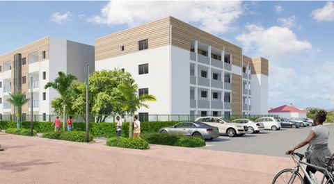 A VENDRE appartement T4 en R+2 à Moule