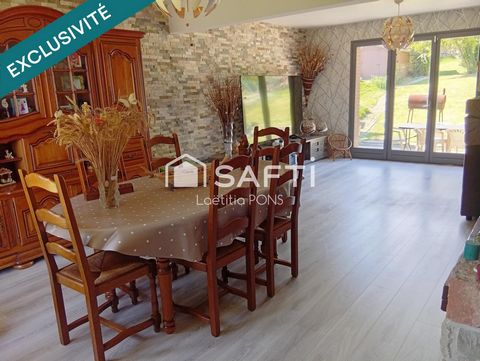 Maison 106m2 3 chambres, grande pièce de vie, jardin
