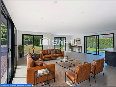 Maison récente de plain-pied avec beau jardin et garage dans bel environnement