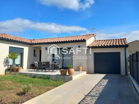 Maison de plain-pied récente, 3 chambres de 102 m² avec Garage