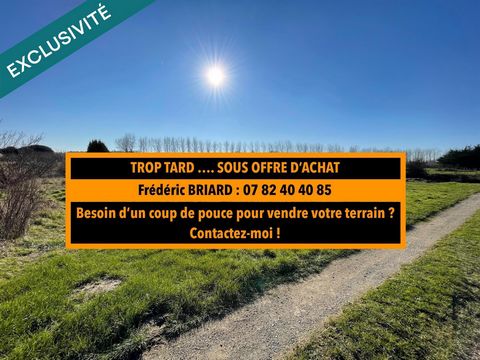 Terrain agricole borné 820m2. Les Sables d'Olonne