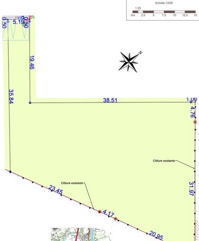 Terrain plat constructible et viabilisé de 1 275 m² à vendre proche de MONTAUBAN