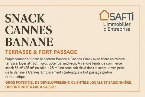 Snack Cannes Banane – terrasse & fort passage