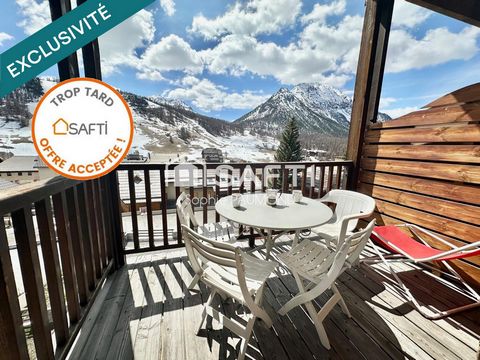 T2 avec balcon plein sud face aux pistes de skis
