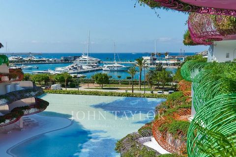 Located on the third floor of the iconic Las Boas building, designed by Jean Nouvel, this elegant apartment for sale offers an exclusive lifestyle in the heart of Marina Botafoch, one of Ibiza’s most sought-after areas. With a built area of approxima...