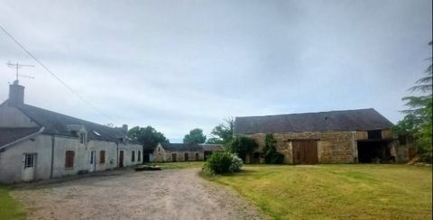 Farmhouse with outbuildings, barn, 6 bedrooms and 5 hectares of land. This lovely six-bedroom property, in need of modernisation, is located in a rural hamlet near the village of St Août in the Indre. It has 5 hectares of land currently laid to pastu...