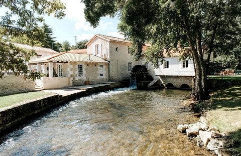 Close to the thriving village of Verteuil-sur-Charente, this magnificent rural riverside complex of a fifteenth century mill and two guest houses has been finished to an enviable standard. Each stylish home offers modern living while maintaining at i...