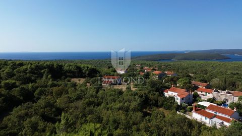 Location: Istarska županija, Labin, Labin. Vicino alla pittoresca cittadina di Albona viene offerto in vendita un terreno edificabile di 509 m² con un progetto completato per una moderna casa familiare con piscina. Il progetto ha già ricevuto un Mast...