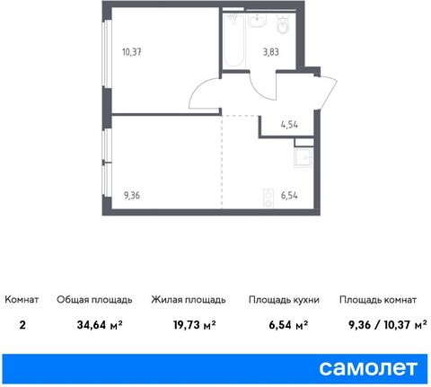 Продается 1-комн. квартира. Квартира расположена на 4 этаже 14 этажного панельного дома (Корпус 20, Секция 2) в ЖК «Остафьево» от группы «Самолет». «Остафьево» — масштабный жилой комплекс в Новой Москве, рядом с одноименным музеем-усадьбой и городски...