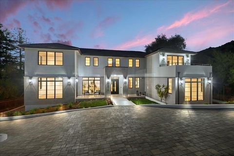 A once in a lifetime opportunity to own a brand new contemporary masterpiece in one of the most prestigious estate neighborhoods in the Silicon Valley*No expense spared, impeccable quality, craftsmanship, technology, & modern-day luxury throughout cr...