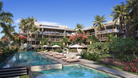 ACCESSIBLE TO FOREIGNERS. SALE OFF THE PLAN. RESIDENCE PERMIT UPON ACQUISITION. Nestled in a lush setting, this new exclusive complex is located just a 5-minute walk from the beach. The apartment offers a surface area of 112.7m2 and consists of an en...