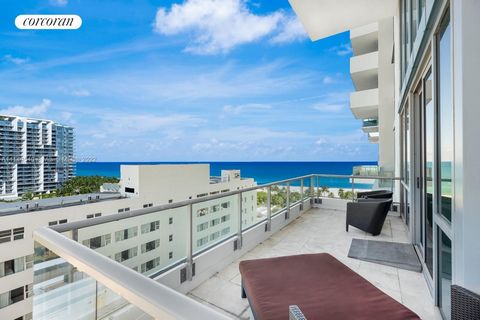 Live the SETAI South Beach life in one of the largest 2 bd/2baths in this luxury building. With a split floor plan and 20 ft floor to ceiling windows, the unit boasts Art Deco district and ocean views from its large balcony. The Setai offers incredib...