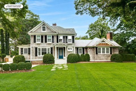 Nestled in the heart of Bridgehampton Village on one of the Hamptons most prestigious streets, this remarkable estate has just become available and is only 0.2 miles from town. Originally built in 1910, this home masterfully combines historic eleganc...