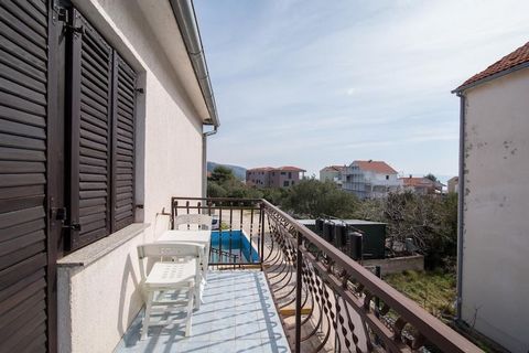 Apartments Fidelis feature set of accommodation units located in the island of Čiovo, Split region. Private parking available, reservation is not required. Baby cot available upon request. Pets allowed upon request, fees apply (12 EUR per night) Shar...