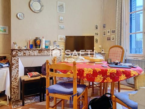 Maison 4 pièces avec un séjour, une salle à manger, 2 chambres, une toilette, une salle de bains et un jardin de 900m2.