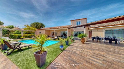 EXCLUSIVITÉ Montblanc Maison familiale de standing avec piscine, grand terrain, double garage et appartement attenant le tout en impasse, dans un calme absolu