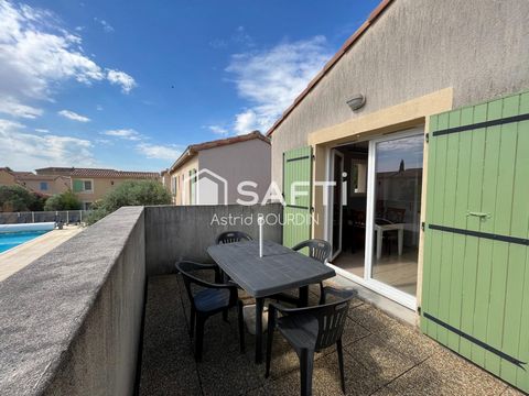 Agréable T2 avec balcon vue piscine – Résidence Le Mas des Arènes à Mouriès