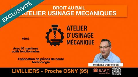 ATELIER DE MECANIQUE AVEC 9 MACHINES OUTILS