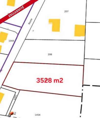 Terrain à bâtir de 3528 m²