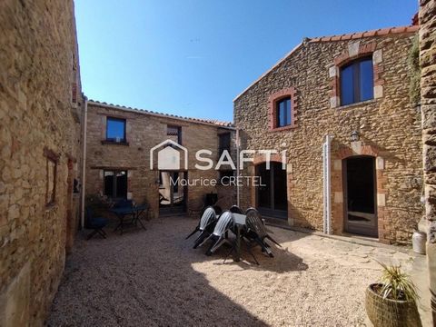MAISON EN PIERRE 218 M²+4CHS+COUR
