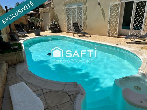 Maison de 125 m² sur un joli terrain avec piscine et terrasses - 3 chambres - Garage