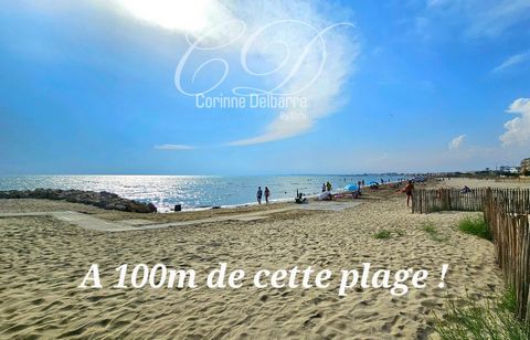 à 50 m du port et 100 m de la plage