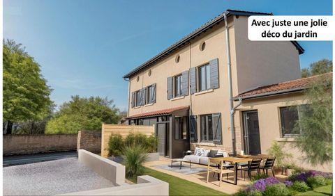 Maison de village à vendre 4 pièces CHAZAY D'AZERGUES (69) Centre charme et jardin