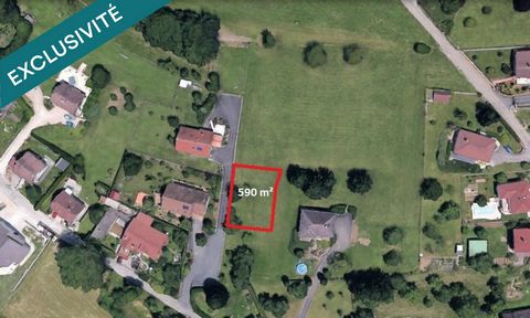 Terrain constructible viabilisé de 590 m²